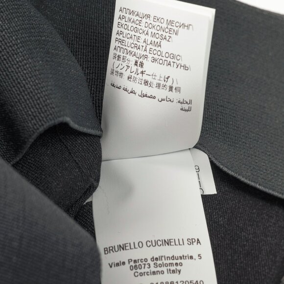 Brunello Cucinelli SS/21 Grey Wool-Blend Monili-Bead Trousers - Picture 14 of 14